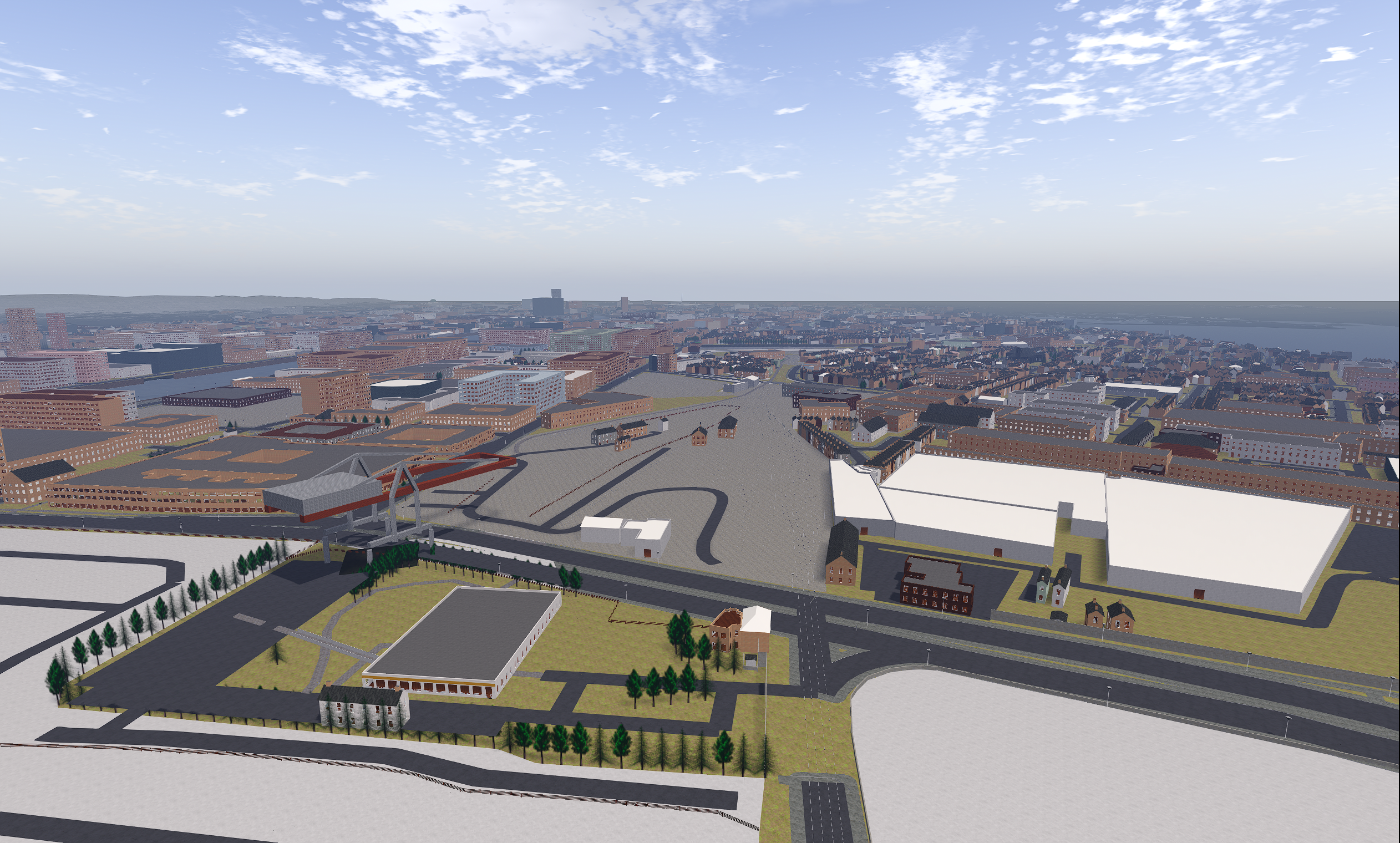 Dublin district street scene on Virtual Ireland